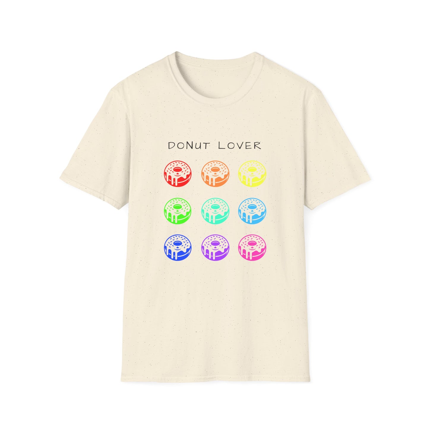 Donut Lover Unisex Softstyle T-Shirt - Colorful Fun for Sweet Treat Enthusiasts