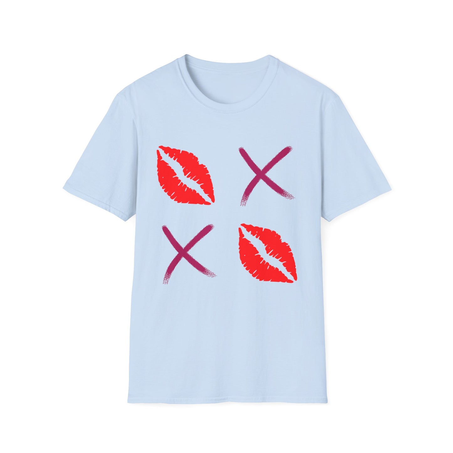 Kiss Mark Unisex Softstyle T-Shirt - Trendy & Fun Graphic