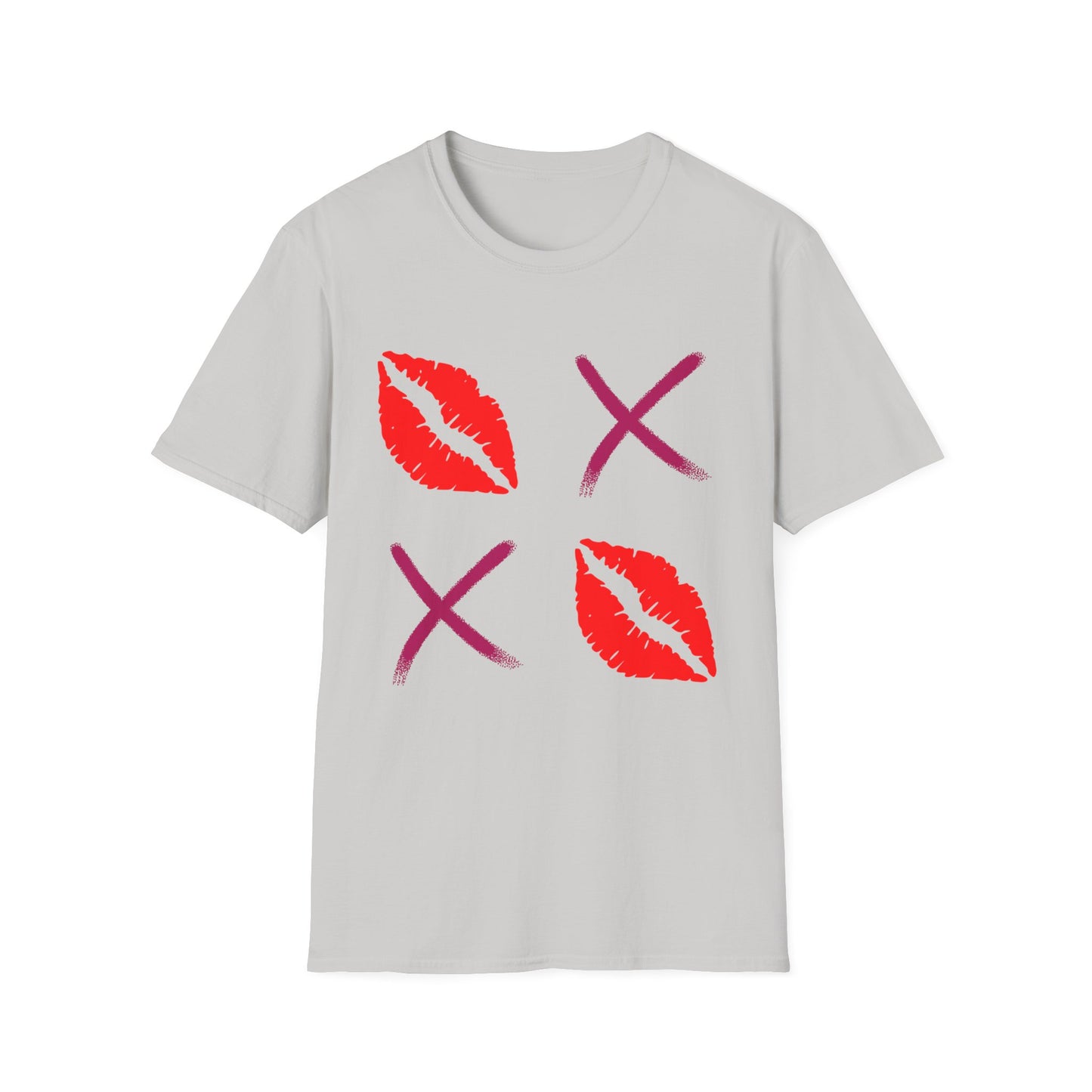 Kiss Mark Unisex Softstyle T-Shirt - Trendy & Fun Graphic