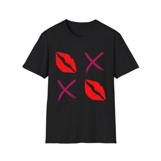 Kiss Mark Unisex Softstyle T-Shirt - Trendy & Fun Graphic