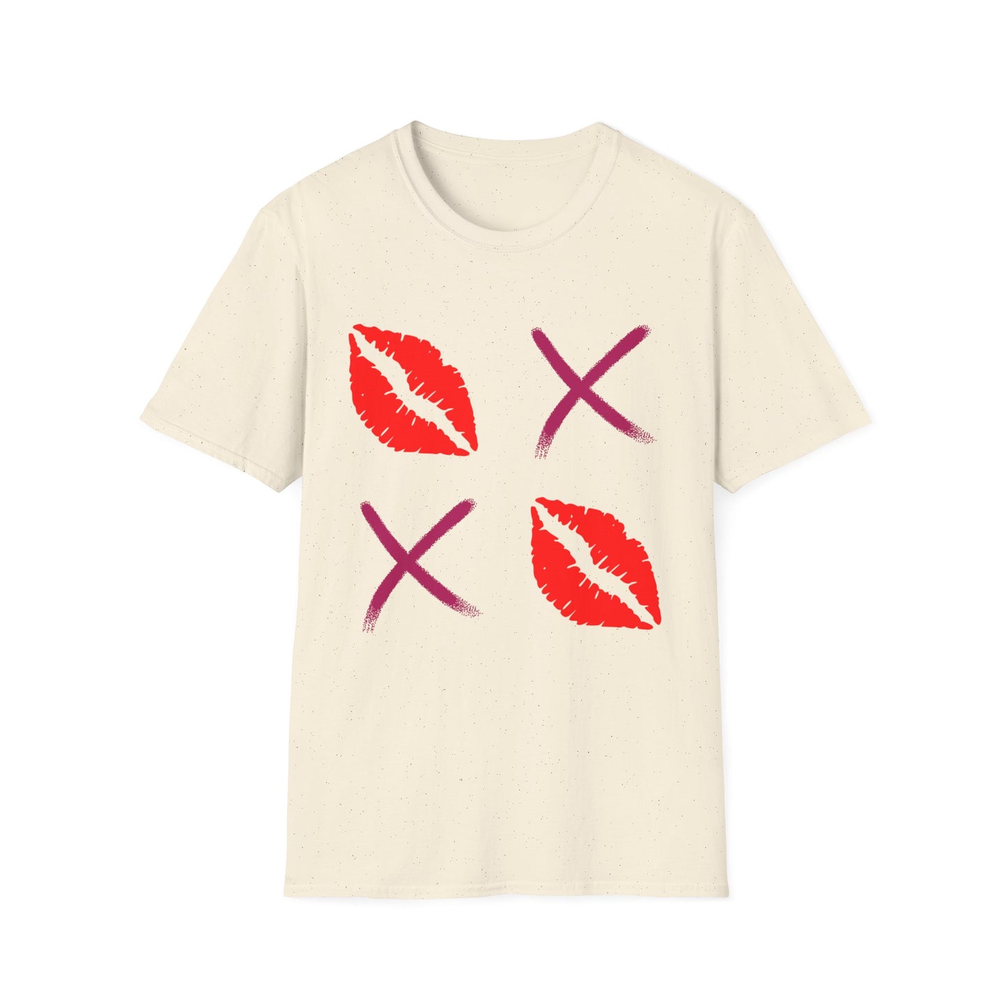 Kiss Mark Unisex Softstyle T-Shirt - Trendy & Fun Graphic