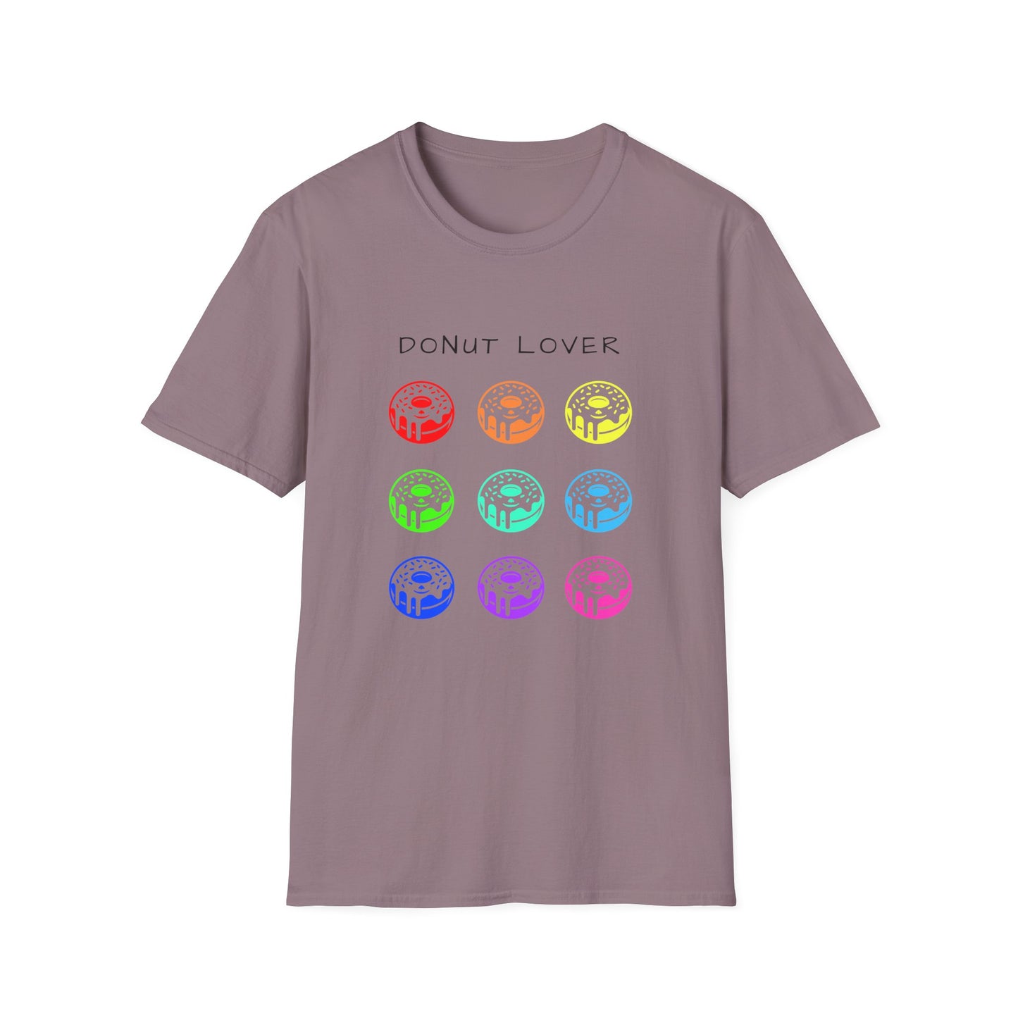 Donut Lover Unisex Softstyle T-Shirt - Colorful Fun for Sweet Treat Enthusiasts