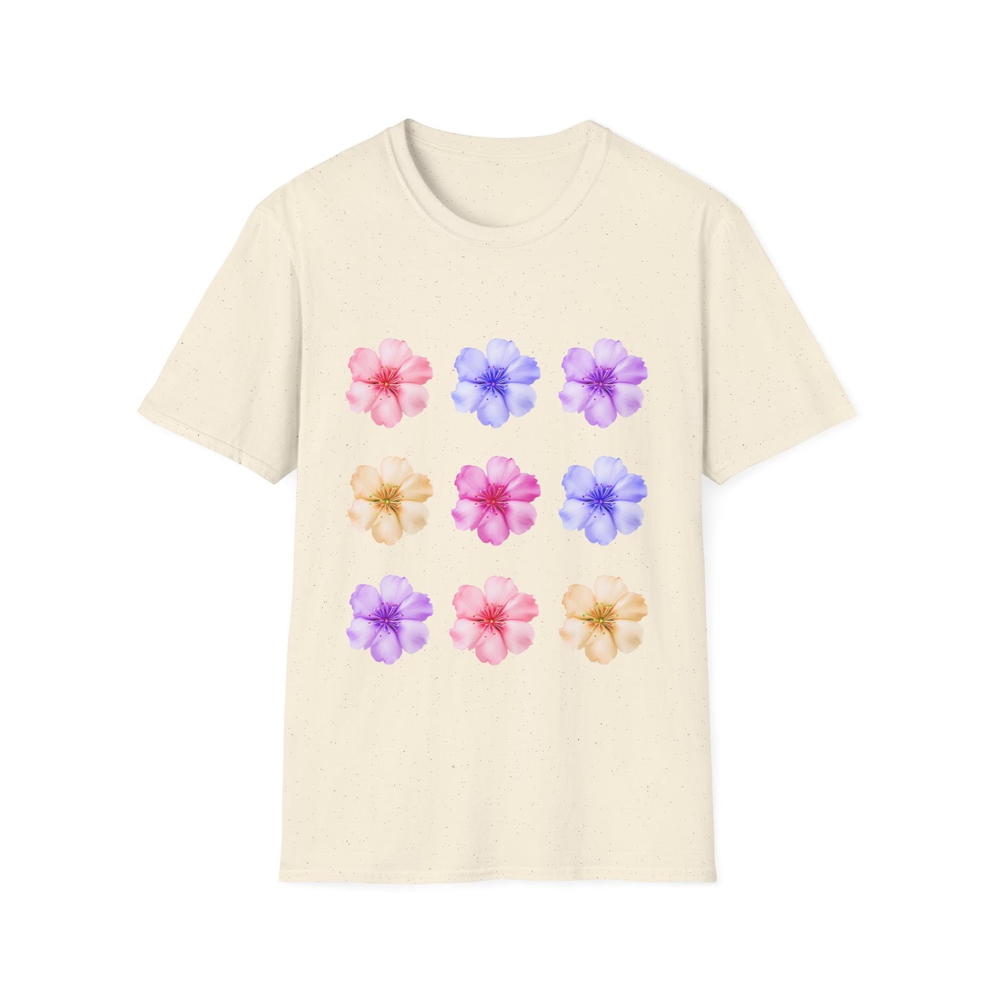 Floral Softstyle Unisex T-Shirt - Vibrant Summer Blooms