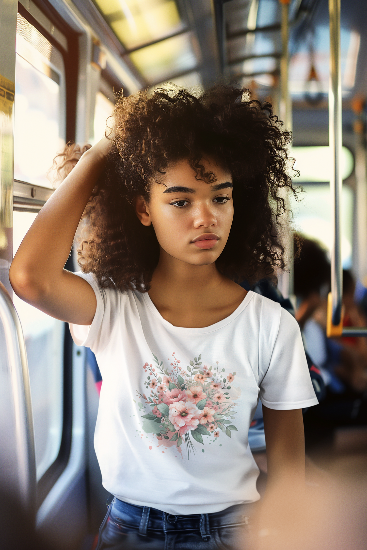 Floral Bouquet Unisex Softstyle T-Shirt for Nature Lovers